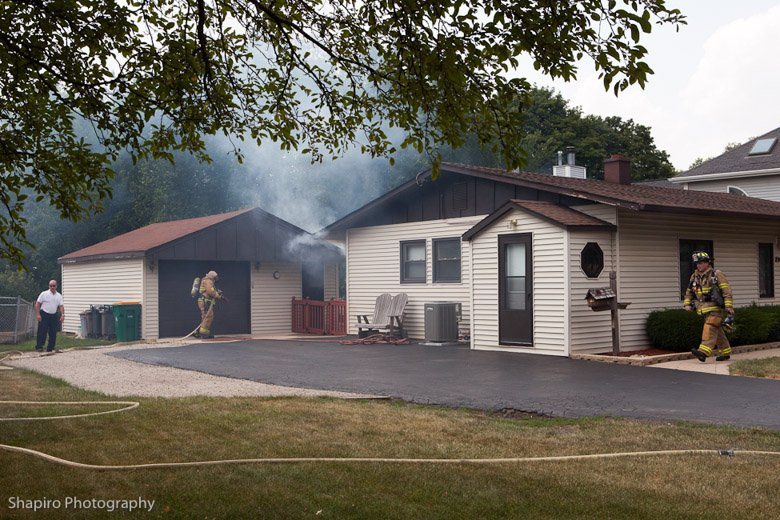 Buffalo Grove Fire Department house fire at 214 Navajo Trail on July 2, 2012